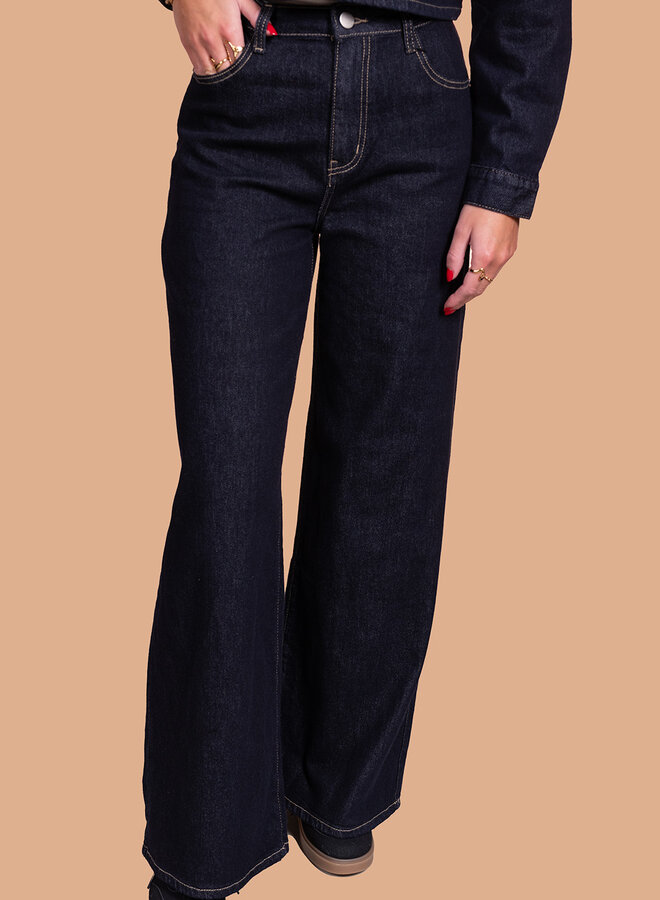 Jeans donkerblauw extra lang