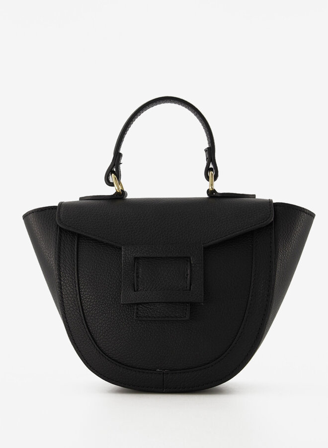 Leren tas Wende zwart