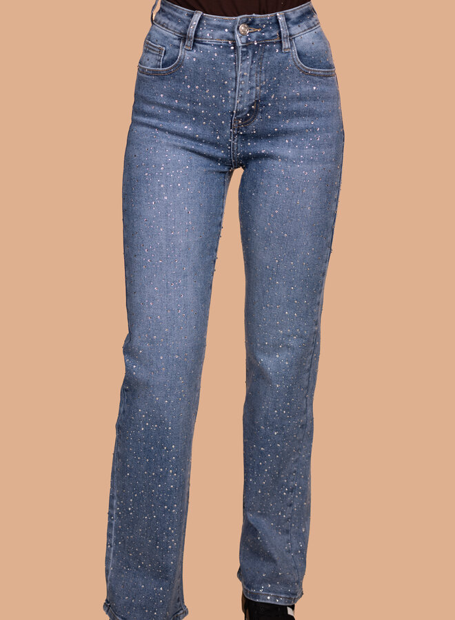 Wide leg jeans sparkle