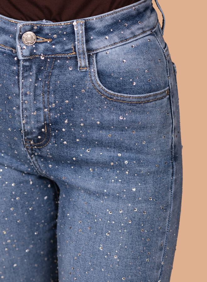 Wide leg jeans sparkle