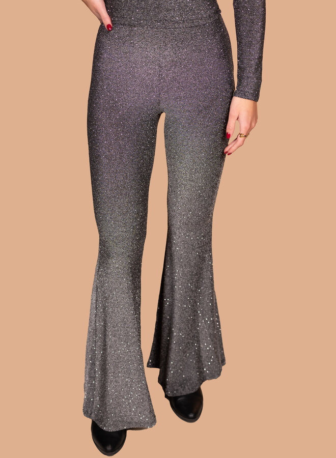 Broek glitters zilver