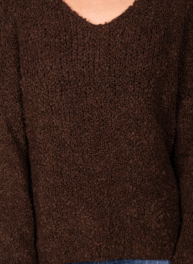 Gebreide trui Rosy chocolade