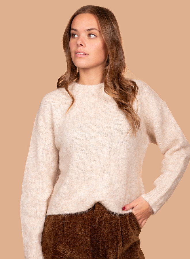 Warme trui Kim beige