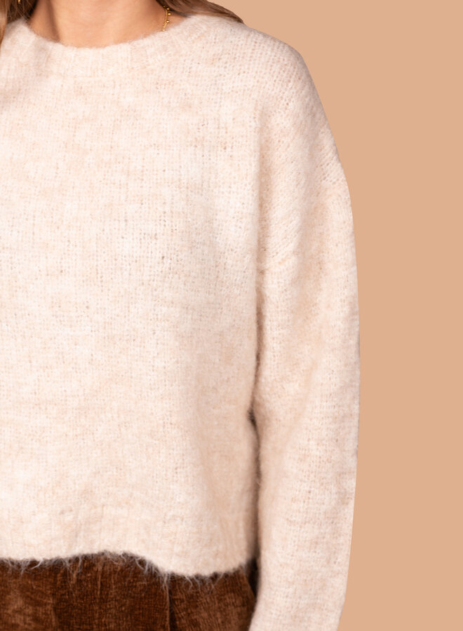 Warme trui Kim beige