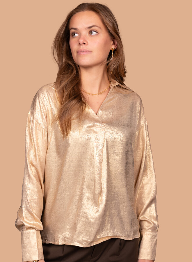 Classy blouse golden love