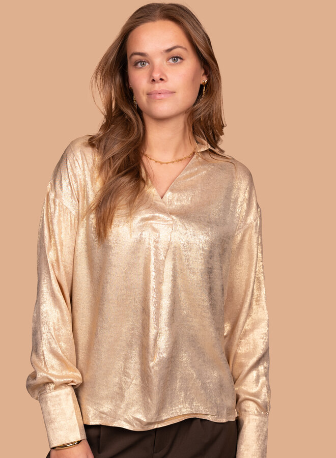Classy blouse golden love