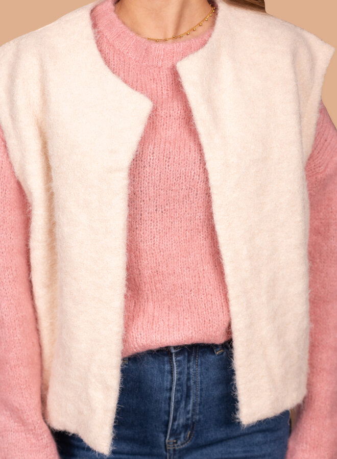 Wollig gilet beige