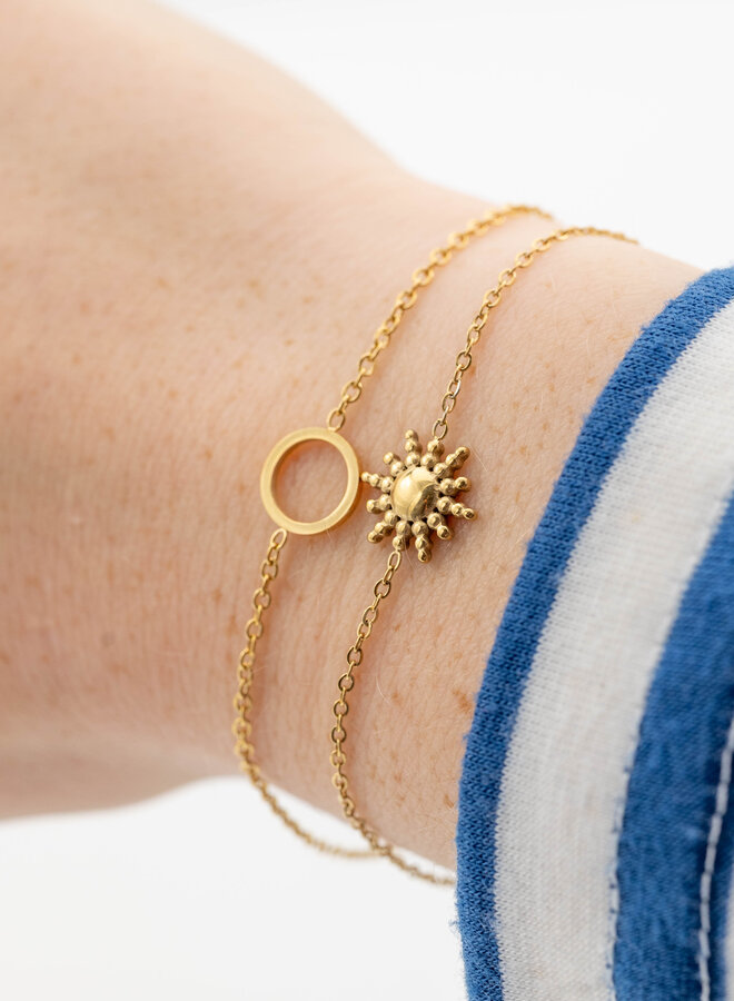 Armband met vintage bloem