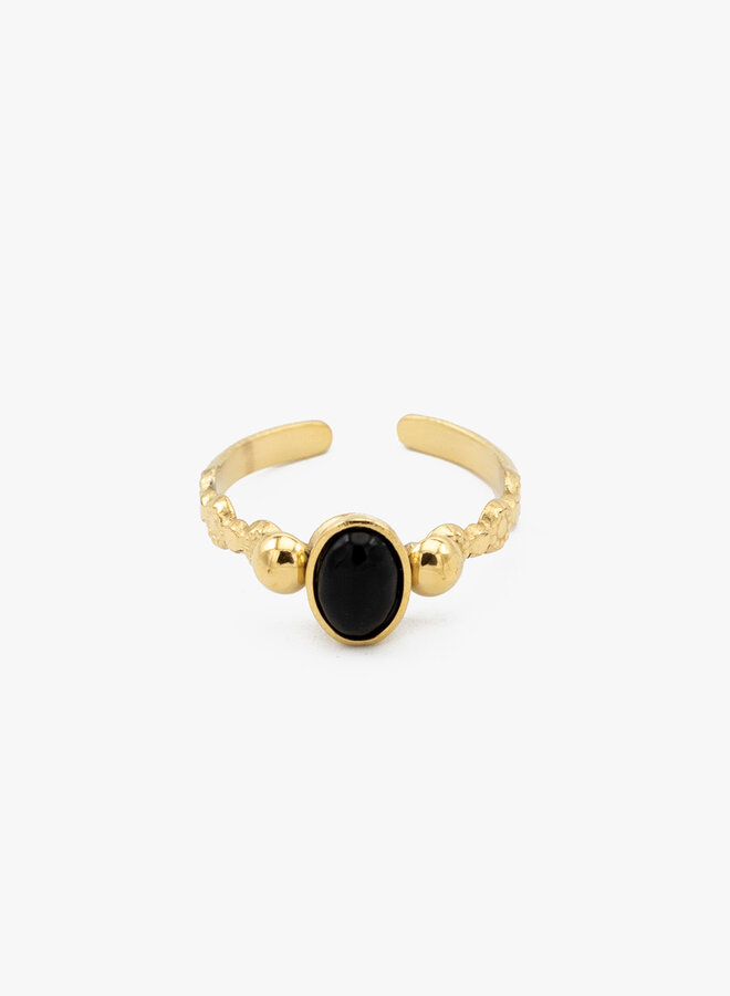 Ring vintage Unika zwart