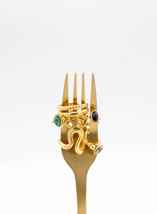 Ring vintage Unika zwart