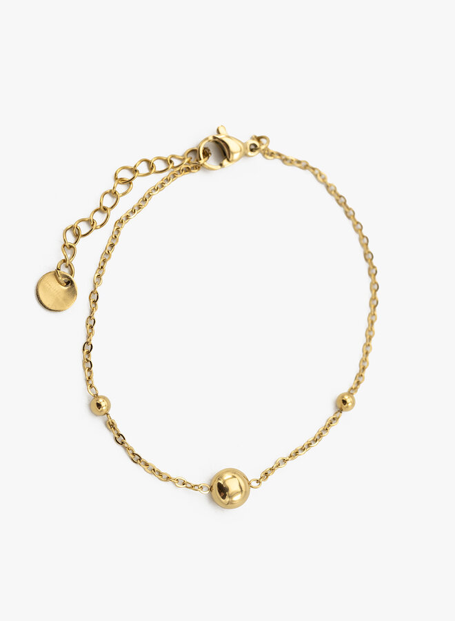 Armband fat drups goud