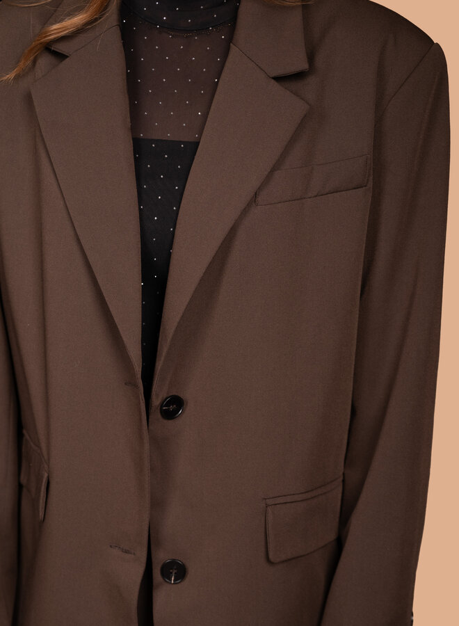 Blazer loose fit brown