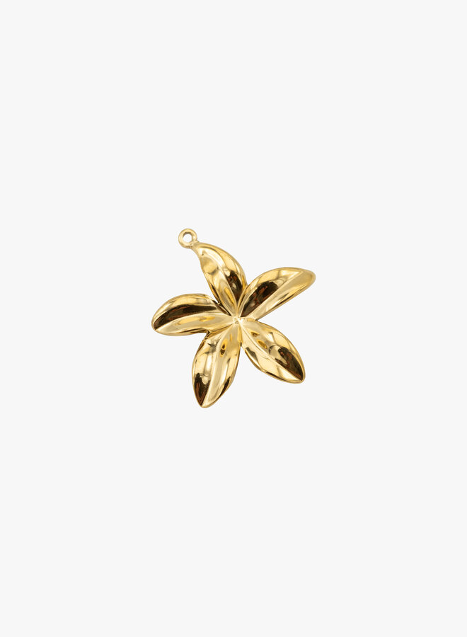 Bedel grote open bloem goud