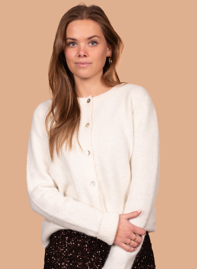 Zacht vest gebroken wit