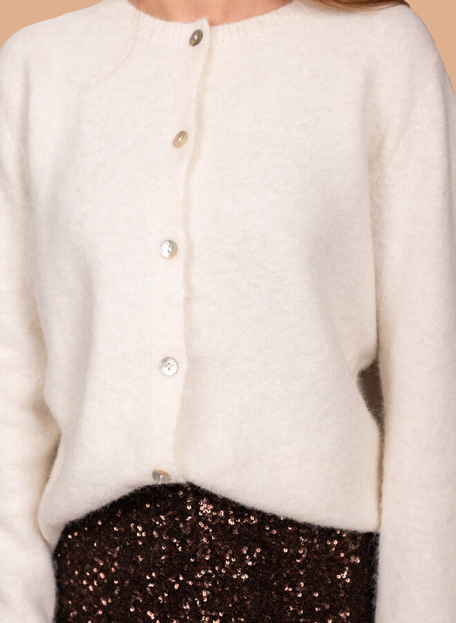 Zacht vest gebroken wit