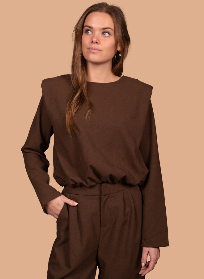 Top Sofie chocolade bruin
