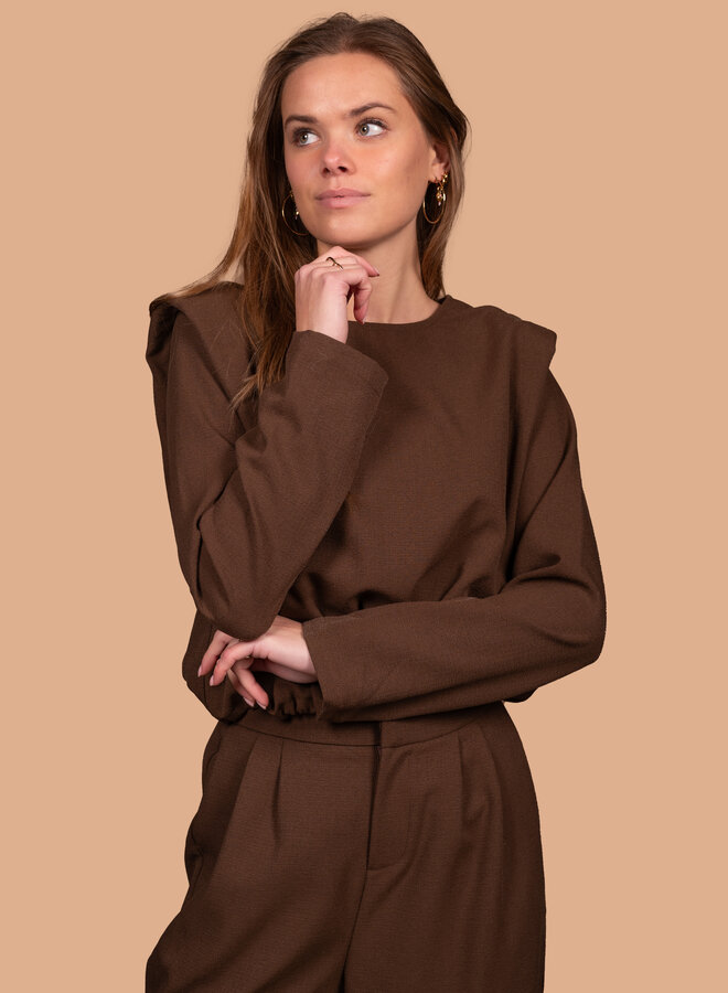 Top Sofie chocolade bruin