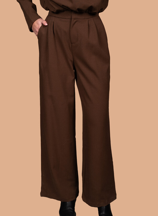 Pantalon Sofie chocolade bruin
