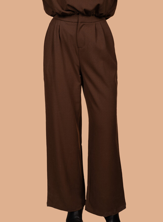 Pantalon Sofie chocolade bruin