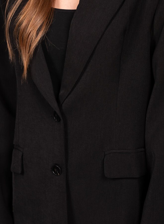 Loose fit blazer zwart Macy