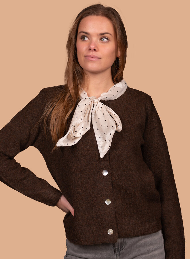 Trui met sjaaltje coffee