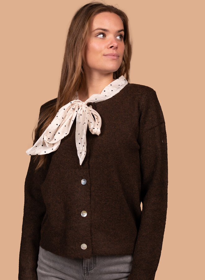 Trui met sjaaltje coffee