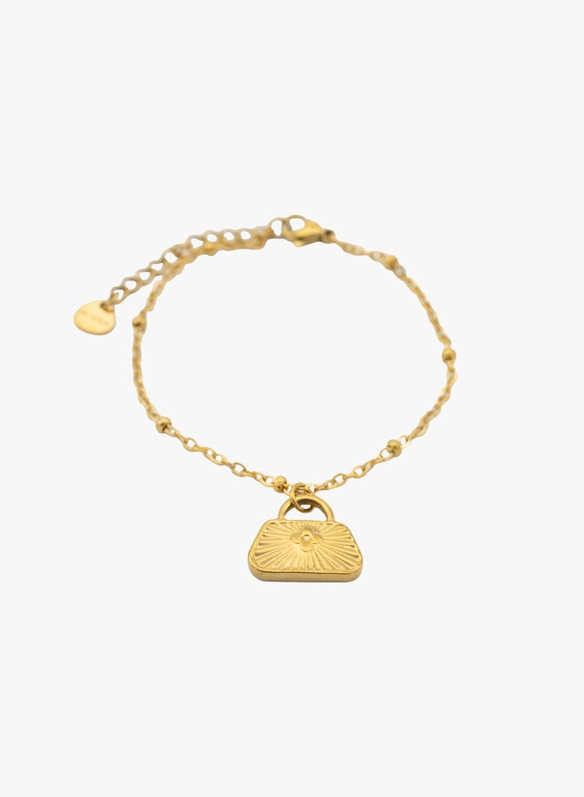 Bedel armband bag goud