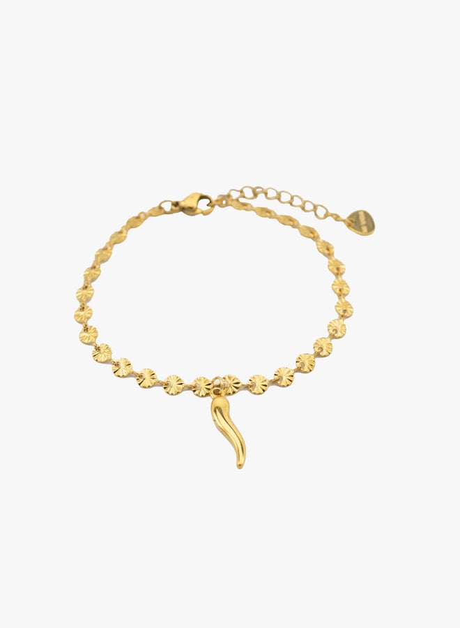 Bedel armband gold pepper goud