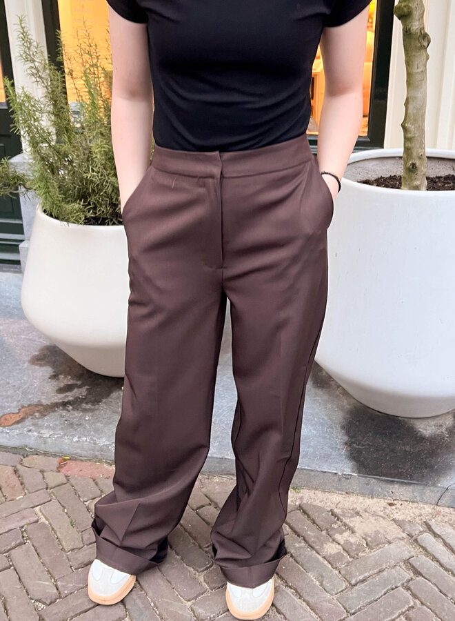 Pantalon chocolade Macy