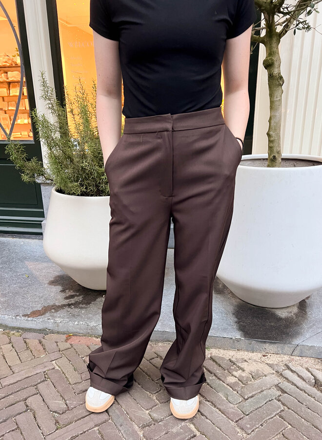 Pantalon chocolade Macy