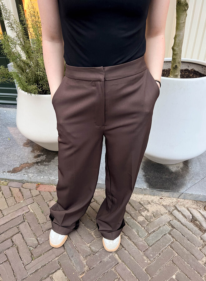 Pantalon chocolade Macy