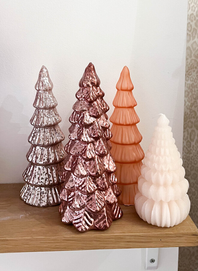 Kerstboom glas mat assorti 30 CM