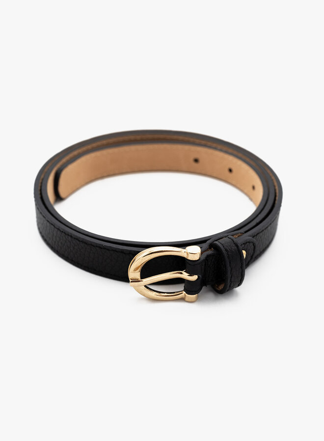 Leren riem Madelief black