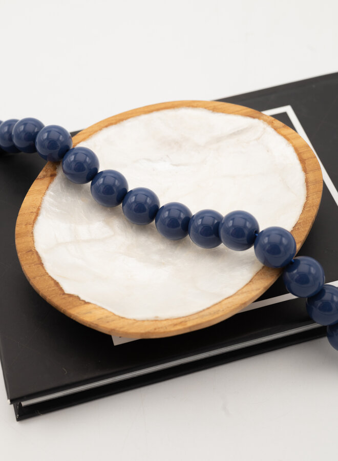 Maxi kralen ketting blauw