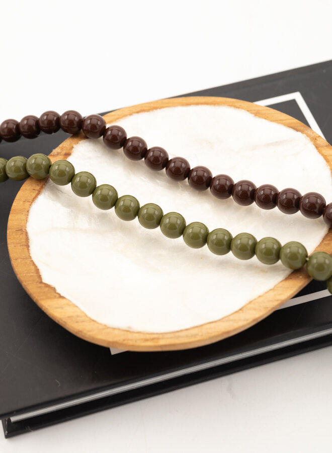 Midi kralen ketting groen