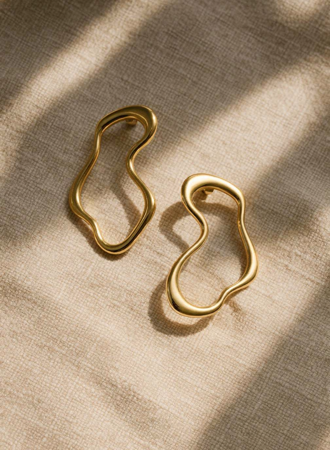 Statement oorbellen geometrische vorm