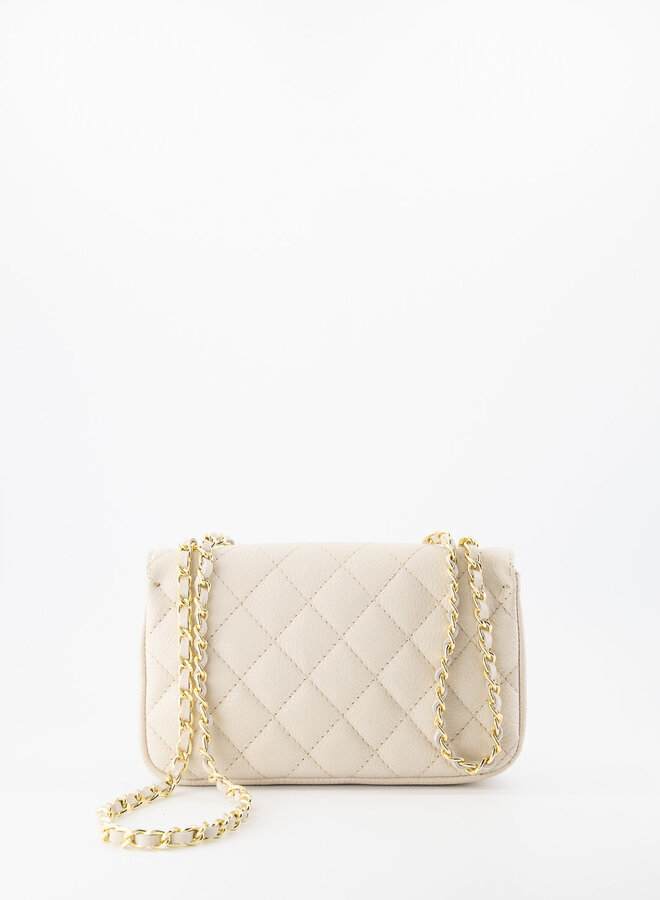 Leren tas Sophia ecru