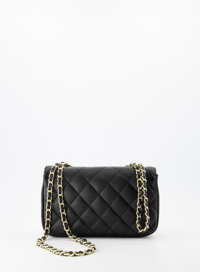 Leren tas Sophia zwart