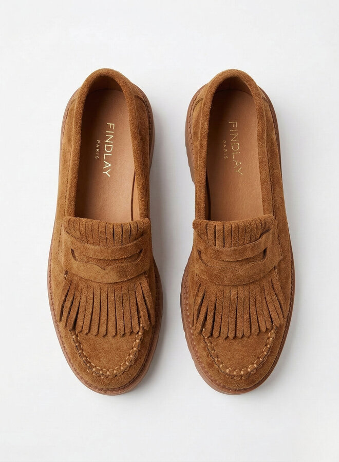 Loafer suèdine camel