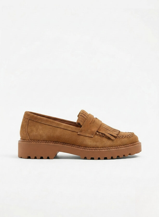 Loafer suèdine camel