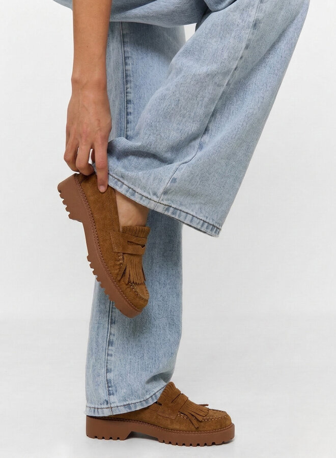 Loafer suèdine camel