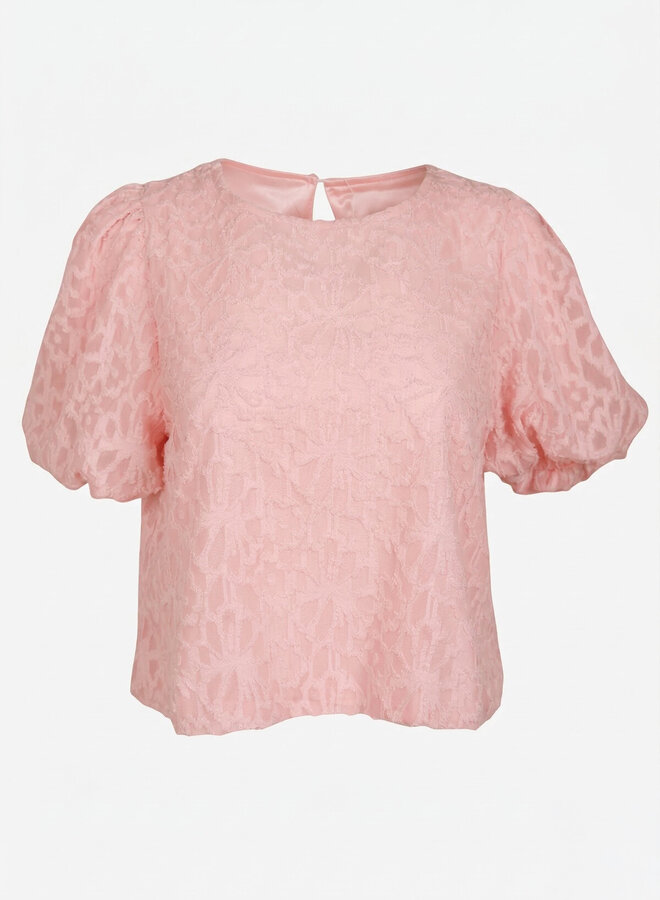 Top bloemenpatroon Eva roze