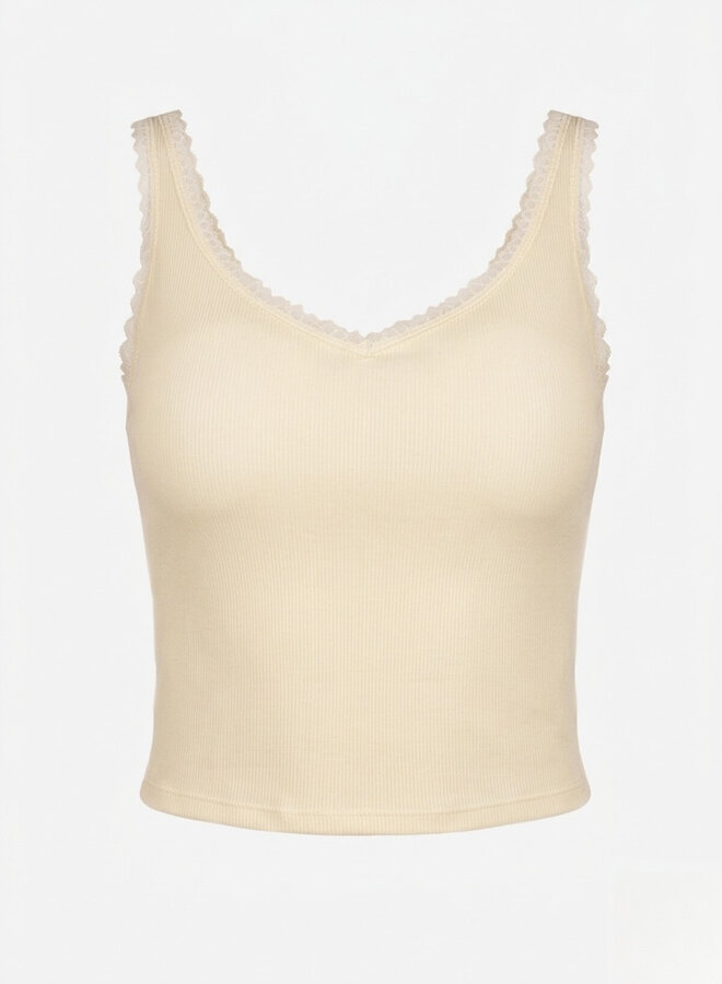 Top met voorgevormde cups geel