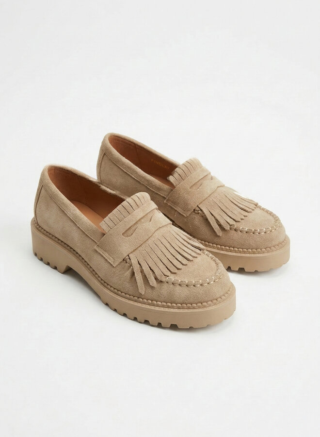 Loafer suèdine beige