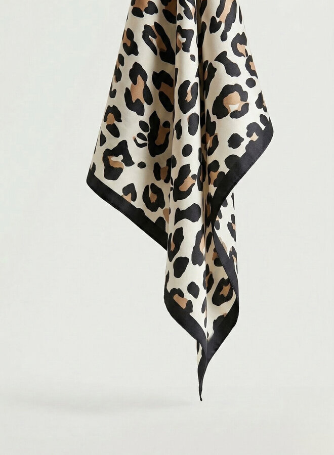 Sjaaltje satijn luipaard Ella