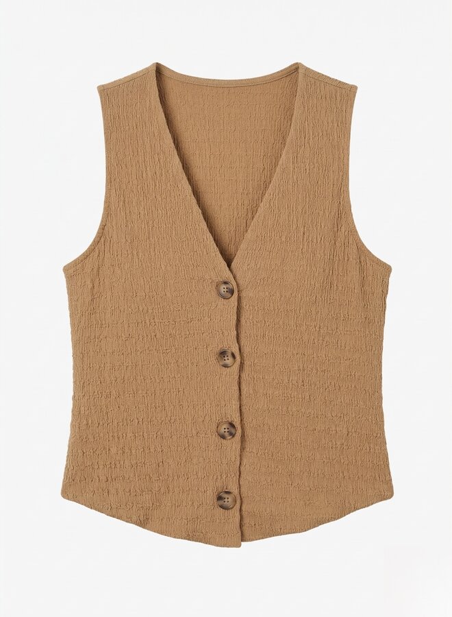 Top wafelpatroon bruin