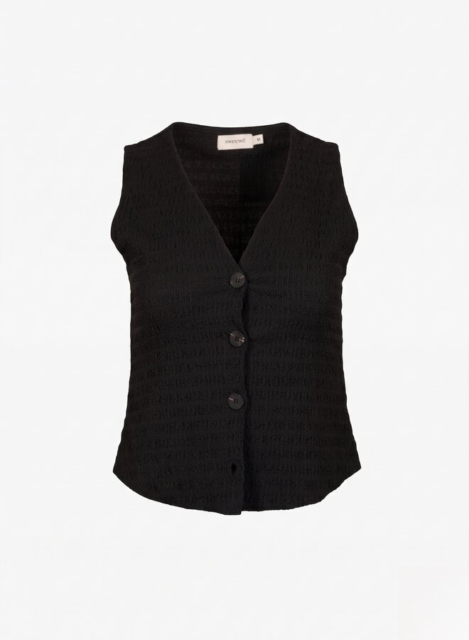 Top wafelpatroon zwart