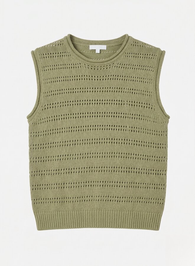 Spencer gehaakt patroon groen