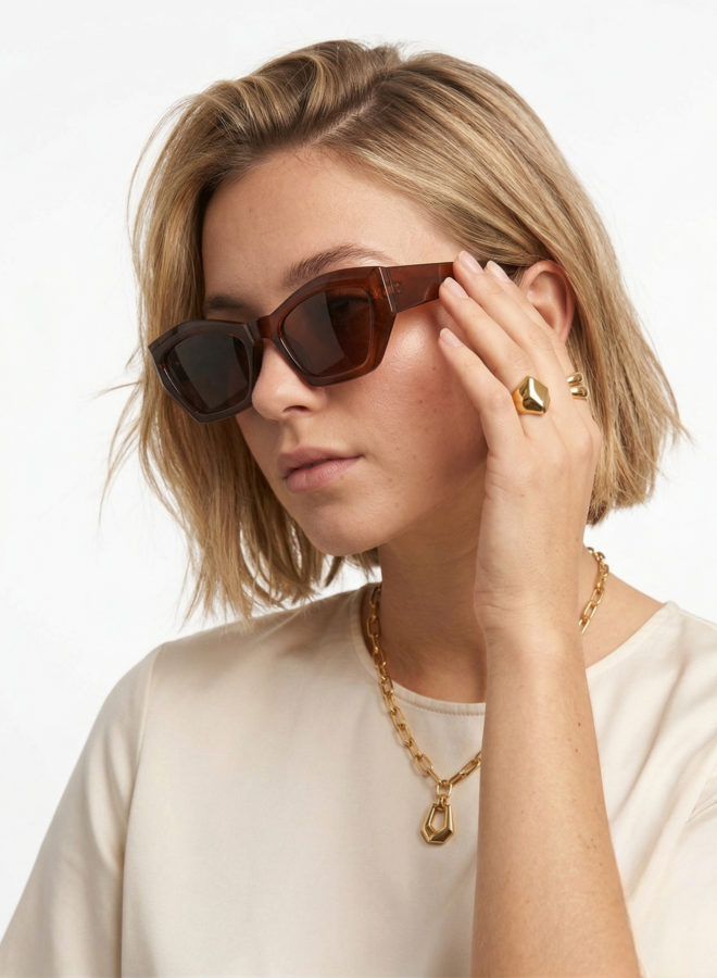 Zonnebril Saar bruin