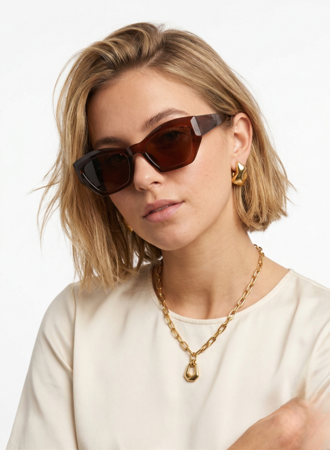 Zonnebril Saar bruin